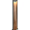 Trio Lighting Salmon Pollare 60cm LED trä/antracit IP44* Pollare & Grindlyktor