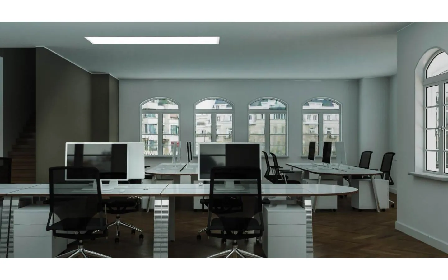 Led Paneler|Led-Armaturer<Eglo Salobrena LED-Panel 120x30cm utv/inf LED 4000K 33W Vit