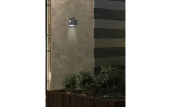 Solcellslampor Vägg|Visa Alla Solcellslampor<Reality Salta solcellsVägglampa antracitgrå rörelsesensor IP44