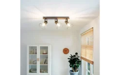 Eglo Sambatello Takspotlight 58cm Brun* Avlånga Takspotlights|Takspot Med 3 Lampor