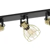 Sambatello Takspotlight 70cm Svart/Guld