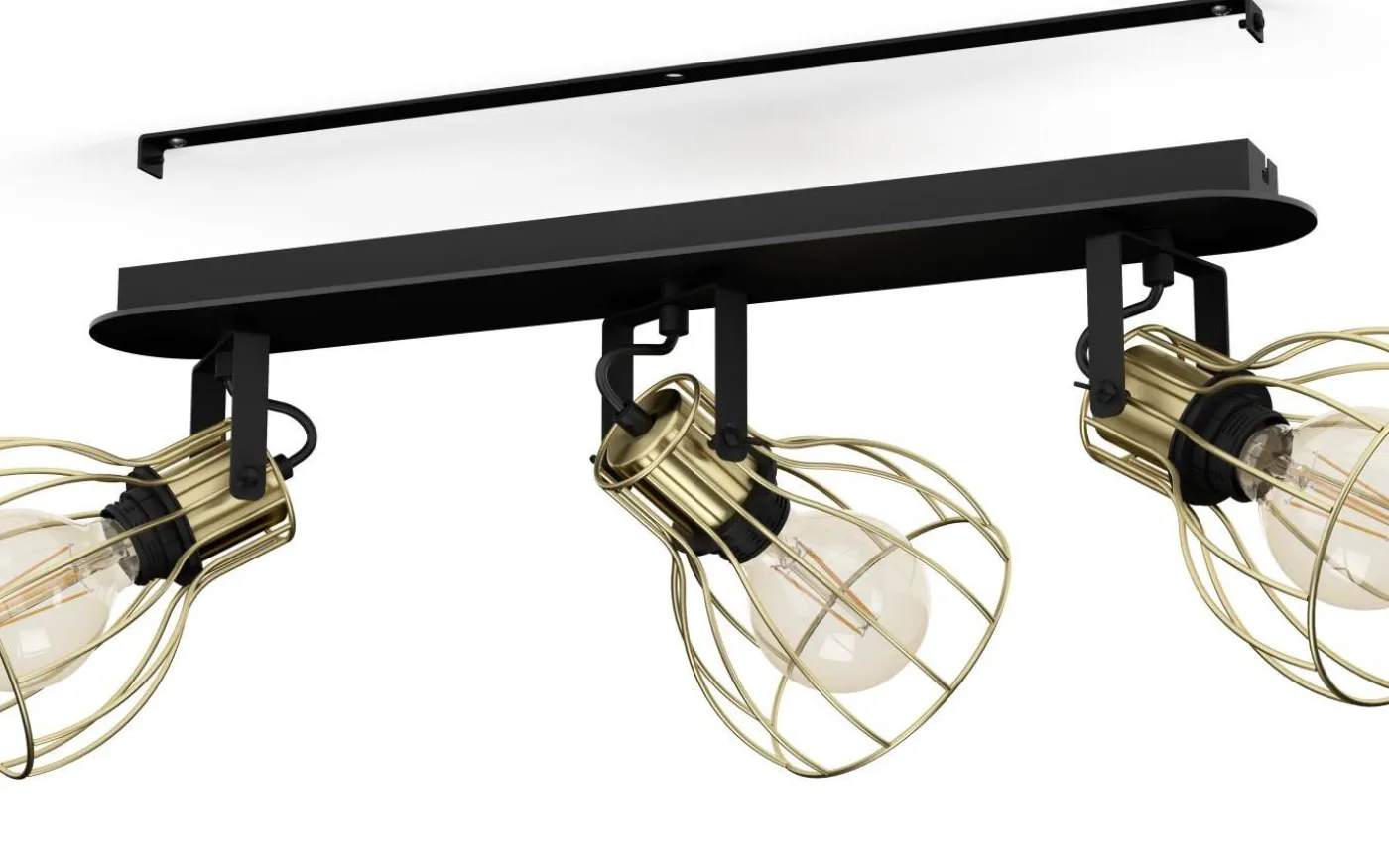 Sambatello Takspotlight 70cm Svart/Guld