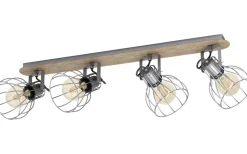 Avlånga Takspotlights|Takspot Med Minst 4 Lampor<Eglo Sambatello Takspotlight 80cm Brun