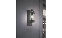 Trio Lighting Sambesi Vägglampa E27 antracit rörelsesensor IP44* Vägglyktor|Vägglampor Utomhus
