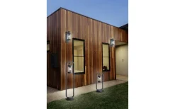 Vägglyktor|Vägglampor Utomhus<Trio Lighting Sambesi Vägglampa E27 antracit IP44