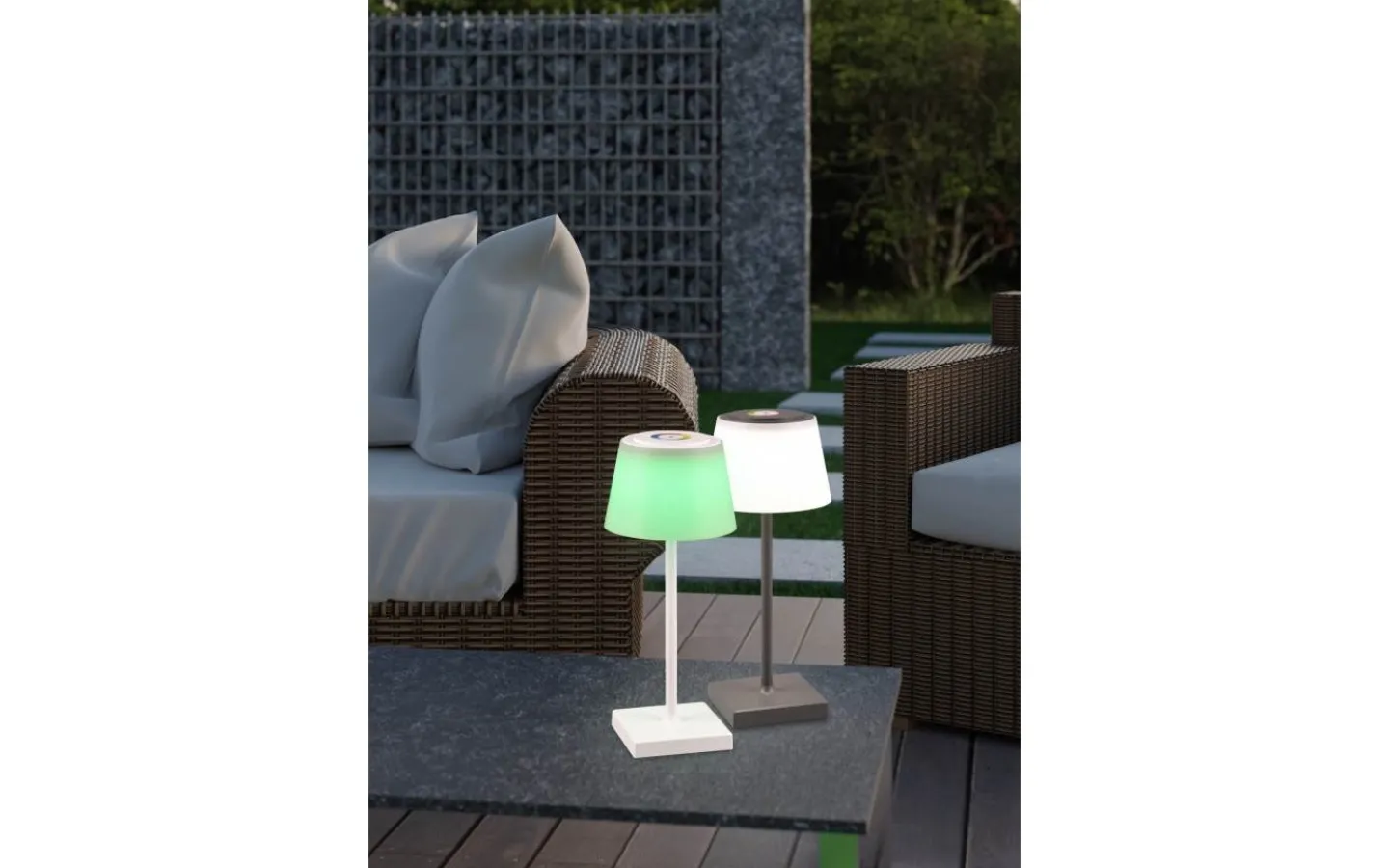 Uppladdningsbara Lampor Utomhus|Uppladdningsbara Lampor Utomhus<Reality Sanchez Laddbar Bordslampa LED RGBW Antracit IP44