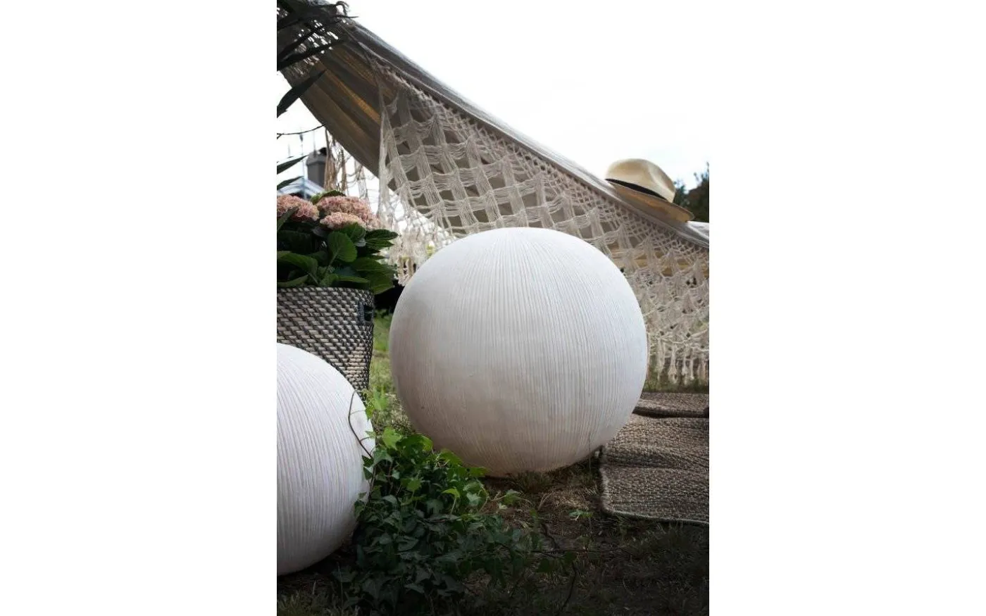 Sandhamn Trädgårdsklot IP44 50cm E27 Beige