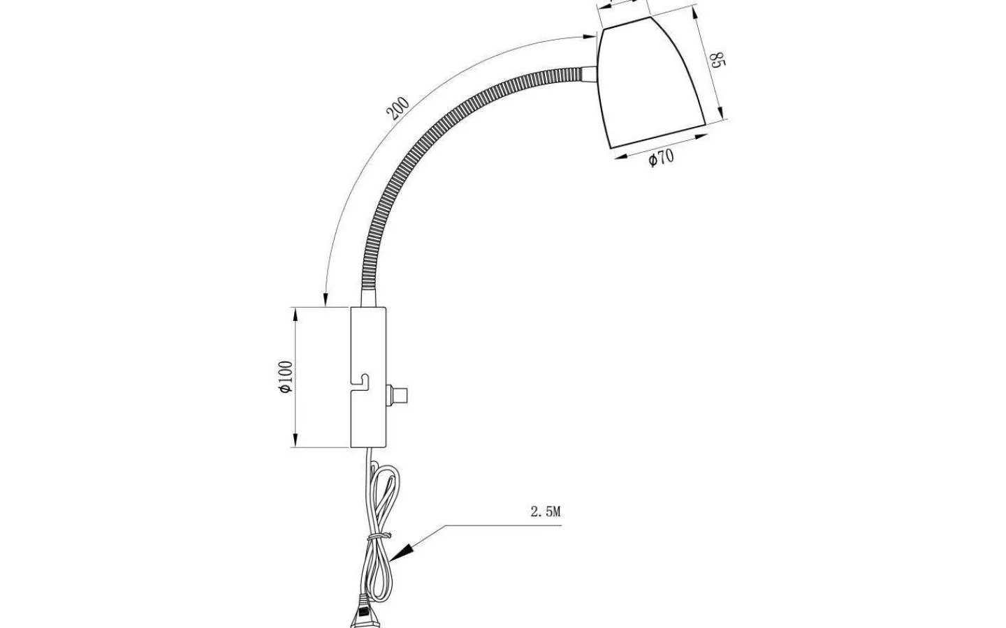 Sovrum|Läslampor<Aneta Sandnes Vägglampa 1L Antik