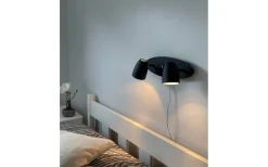 Aneta Sandnes Vägglampa 2L Svart* Sovrum|Läslampor