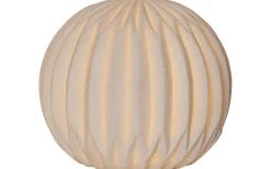 Star Trading Sandy Batteridrivet Klot i Sandstone 26cm Vit IP44* Utomhusdekorationer|Golvlampor Utomhus