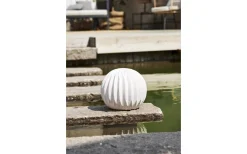 Star Trading Sandy Batteridrivet Klot i Sandstone 26cm Vit IP44* Utomhusdekorationer|Golvlampor Utomhus