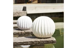 Star Trading Sandy Batteridrivet Klot i Sandstone 26cm Vit IP44* Utomhusdekorationer|Golvlampor Utomhus