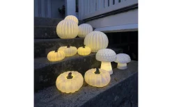 Sandy Solcellsdriven Svamp i Sandstone 16cm Vit