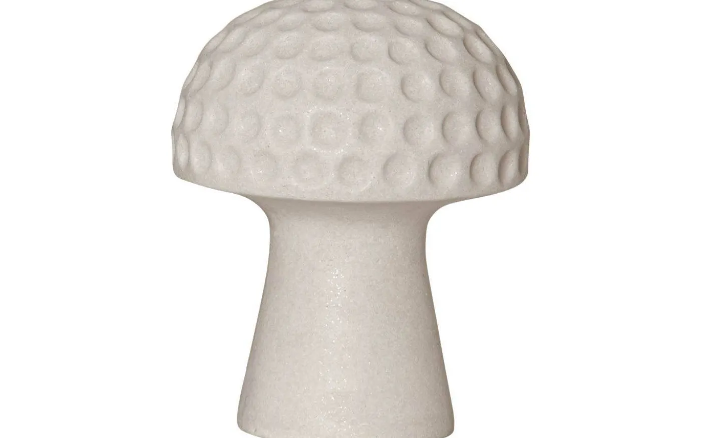 Sandy Solcellsdriven Svamp i Sandstone 24cm Vit