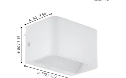 Sania Vägglampa 13cm LED 3000K 6W Nickel