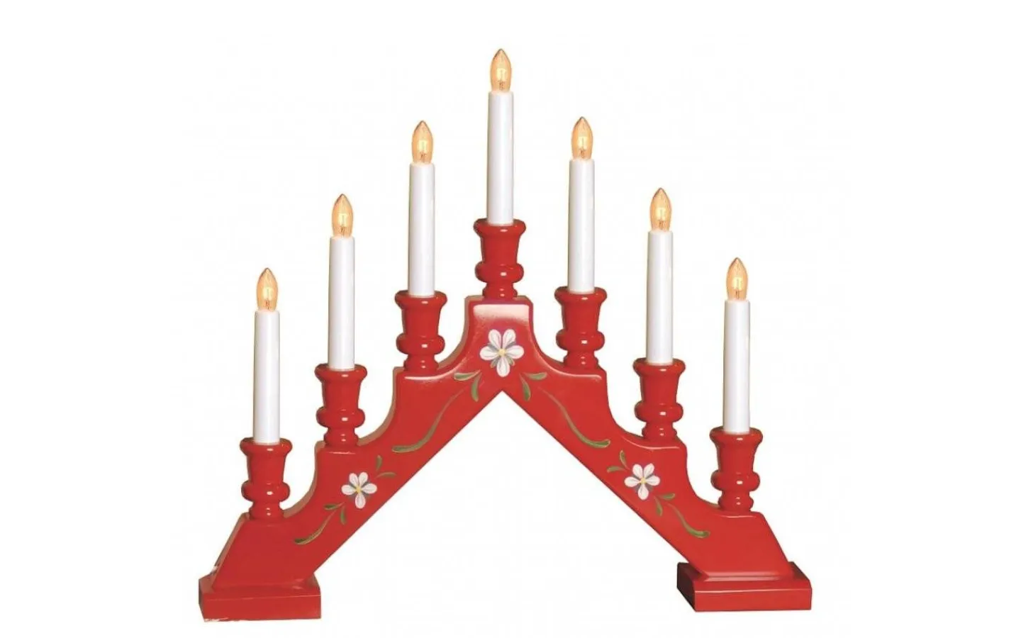 Star Trading Sara Dekor Adventsljusstake Röd 38cm* Visa Alla Adventsljusstakar|Adventsljusstakar 31-60 Cm