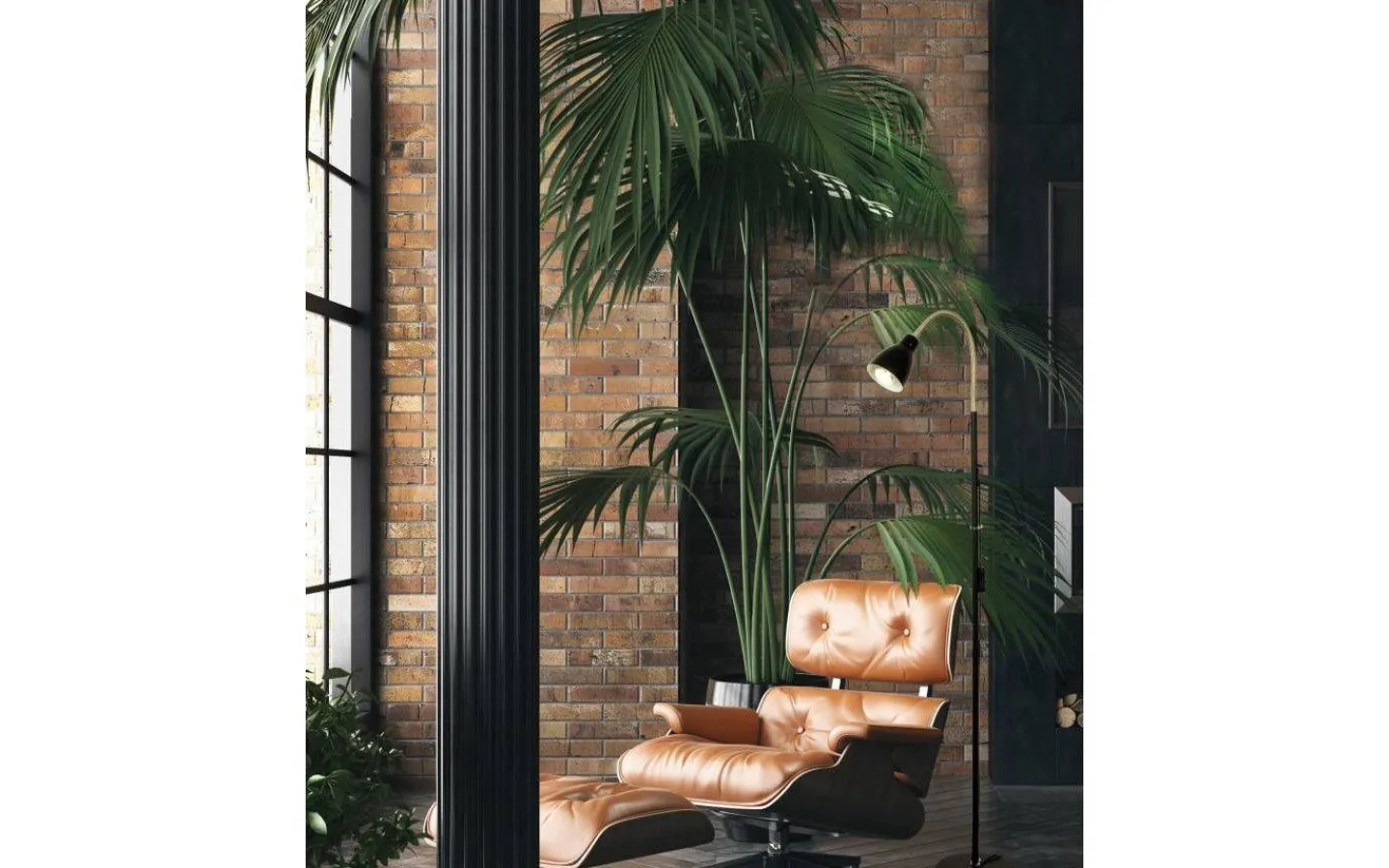 Vardagsrum|Golvläslampor<Aneta Sarek Golvlampa 136cm Svart/Krom E27