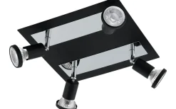 Sarria Takspotlight 26cm GU10 LED 3000K 4x4,5W Svart