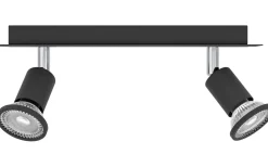 Eglo Sarria Takspotlight 30cm GU10 LED 3000K 2x4,5W Svart* Avlånga Takspotlights|Takspot Med 2 Lampor