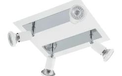 Takspot Med Minst 4 Lampor<Eglo Sarria Takspotlight 26cm GU10 LED 3000K 4x4,5W Vit