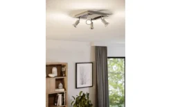 Takspot Med Minst 4 Lampor<Eglo Sarria Takspotlight 26cm GU10 LED 3000K 4x4,5W Vit