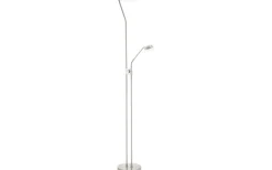 Eglo Sarrione Golvlampa 180cm LED 3000K 2,8+17W Matt Nickel* Uplight|Golvläslampor