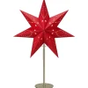 Saturnus Bordsstjärna 49cm Röd