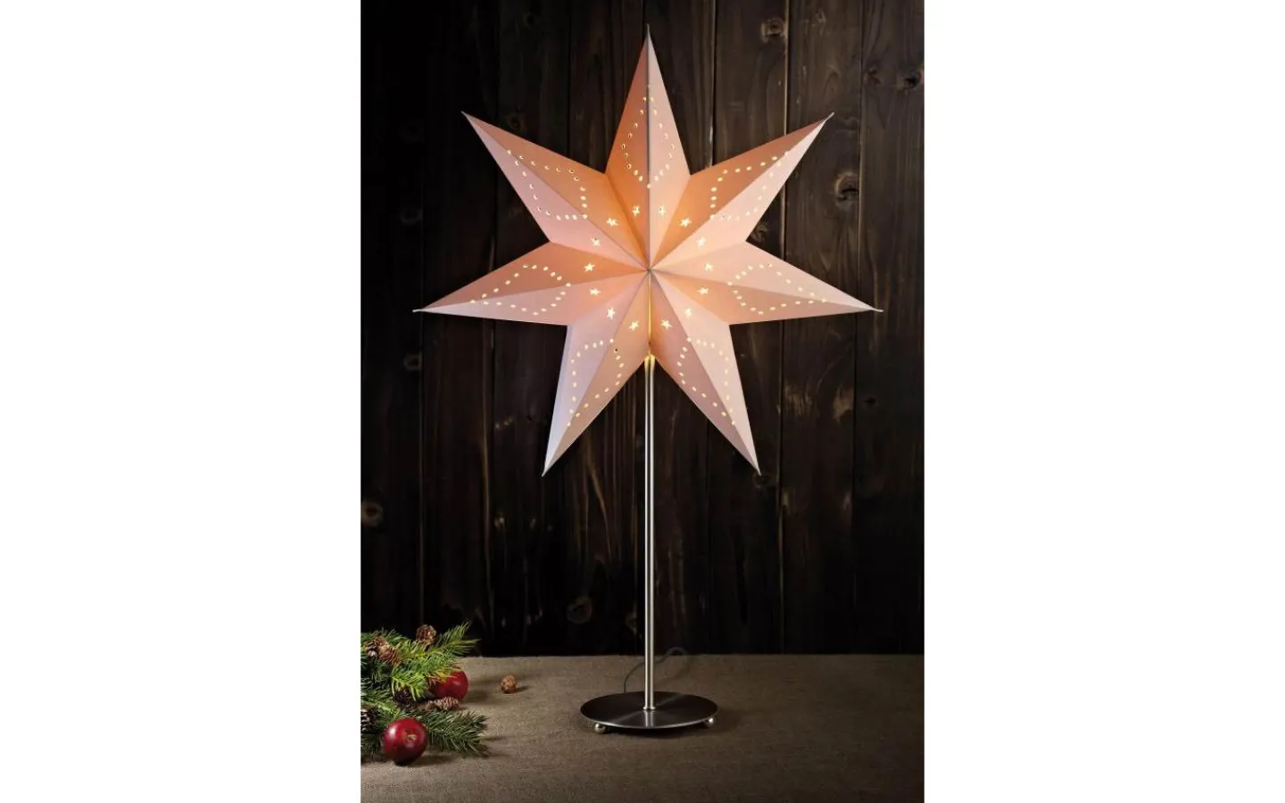 Markslojd Saturnus Bordsstjärna 69cm Vit* Visa Alla Julstjärnor|Julstjärnor På Fot