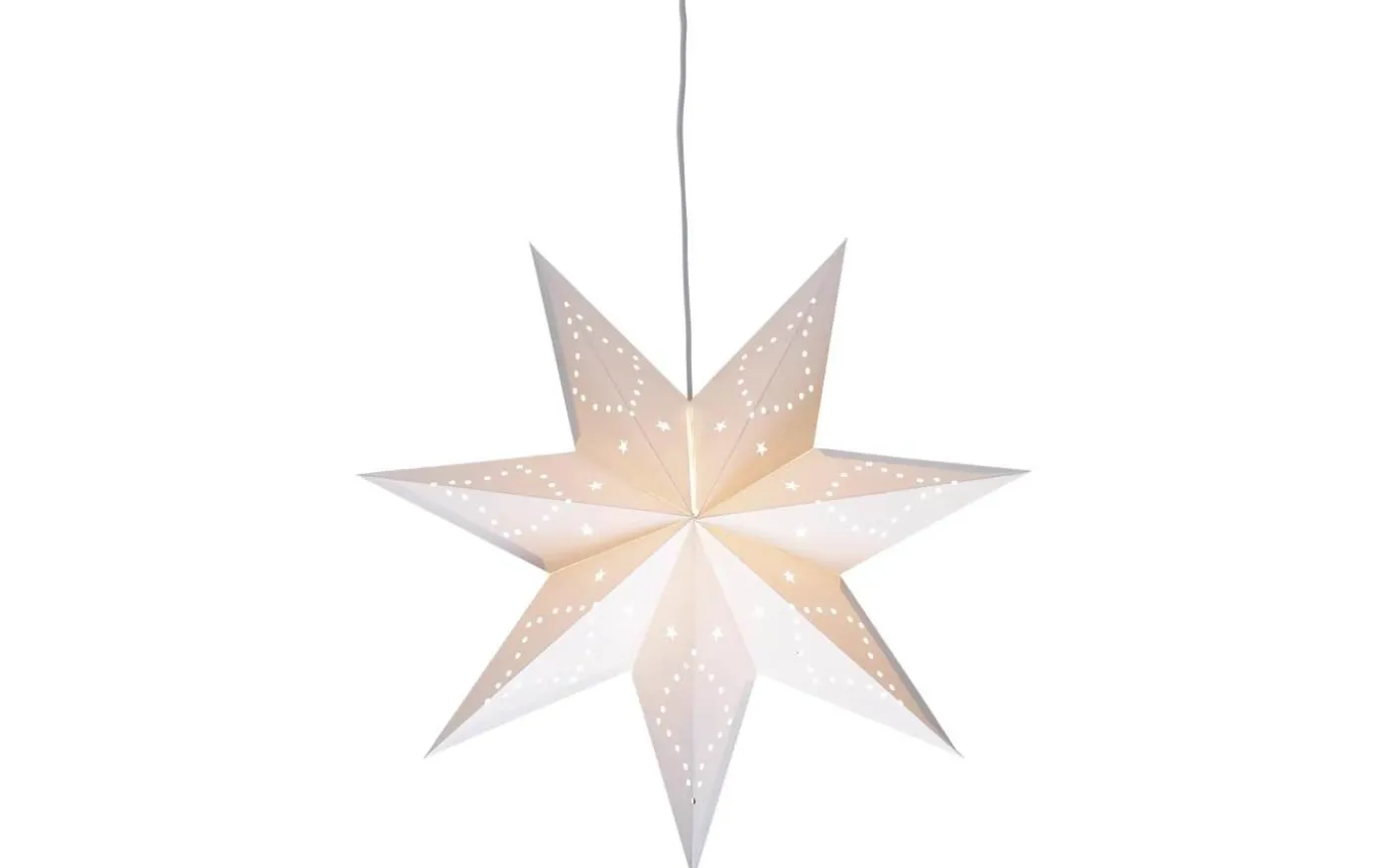 Saturnus Stjärna 45cm Vit