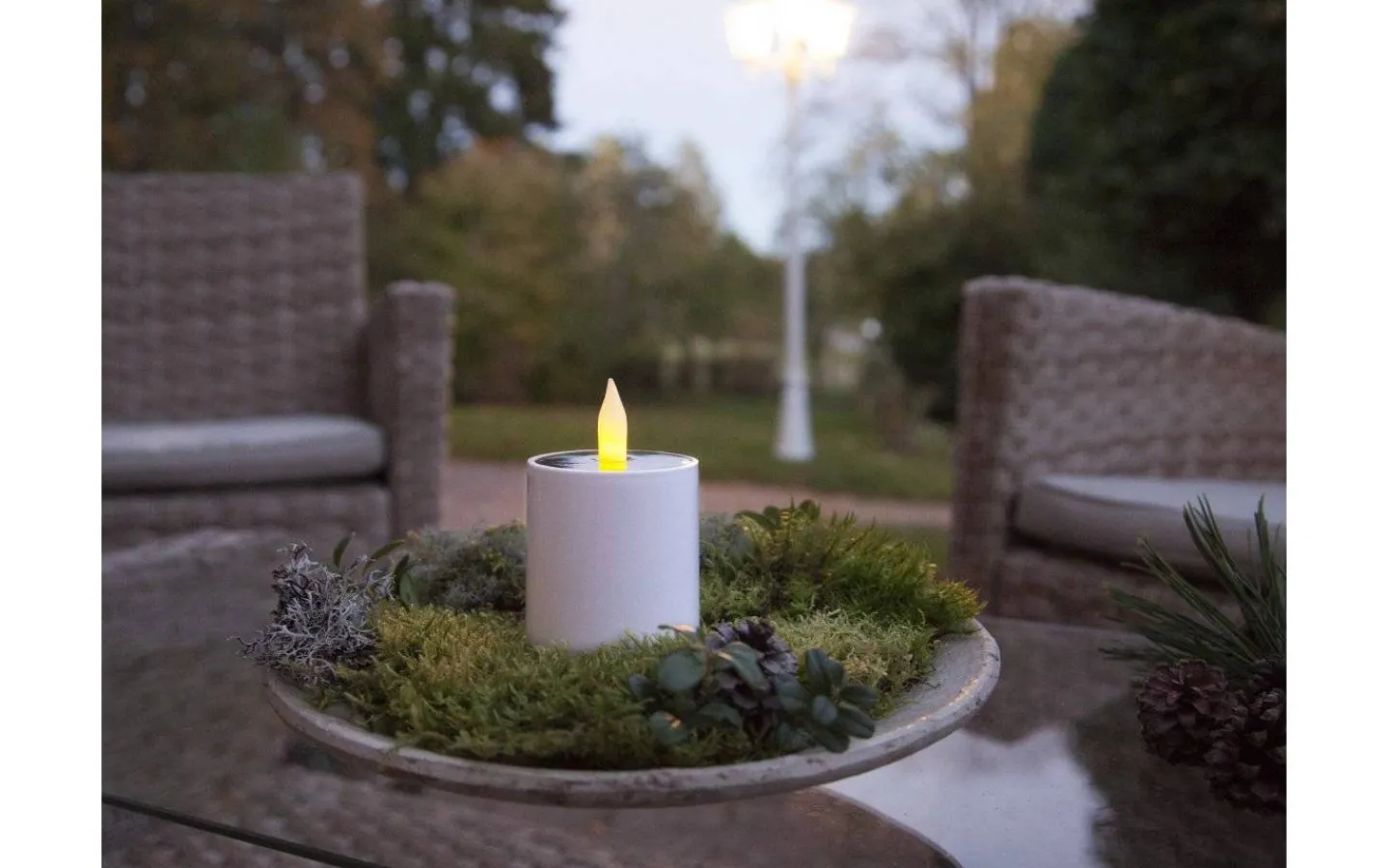 Star Trading Saul Solcellsdrivet Blockljus 11cm* Blockljus Utomhus|Blockljus Utomhus