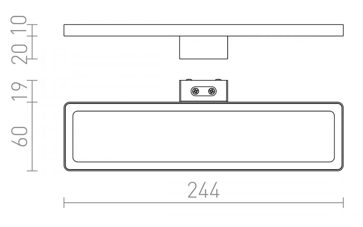 Savoy Spegelbelysning Krom LED 8W IP44 3000K