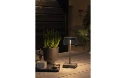 Uppladdningsbara Lampor Utomhus|Uppladdningsbara Lampor Utomhus<Konstsmide Scilla Uppladdningsbar Bordslampa 36cm Svart IP54