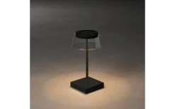 Uppladdningsbara Lampor Utomhus|Uppladdningsbara Lampor Utomhus<Konstsmide Scilla Uppladdningsbar Bordslampa 36cm Svart IP54