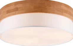 Trio Lighting Seasons Plafond 50cm E27 vit/trä* Plafonder