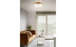 Trio Lighting Seasons Plafond 50cm E27 vit/trä* Plafonder
