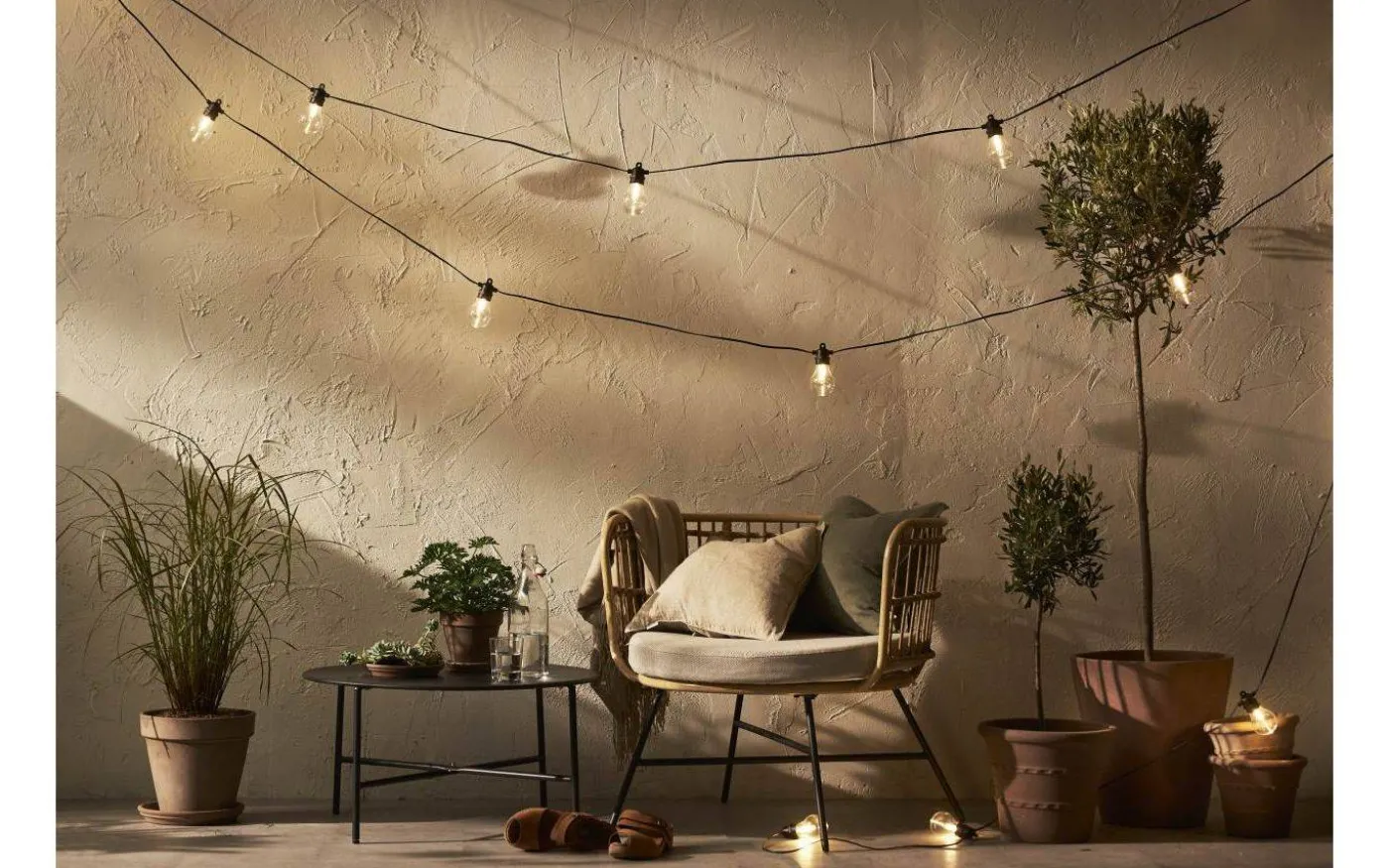 Selecta Ljusslinga 7,2m 10L Svart IP44