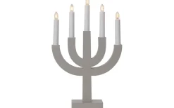 Selma Adventsljusstake Grå/Beige 40cm