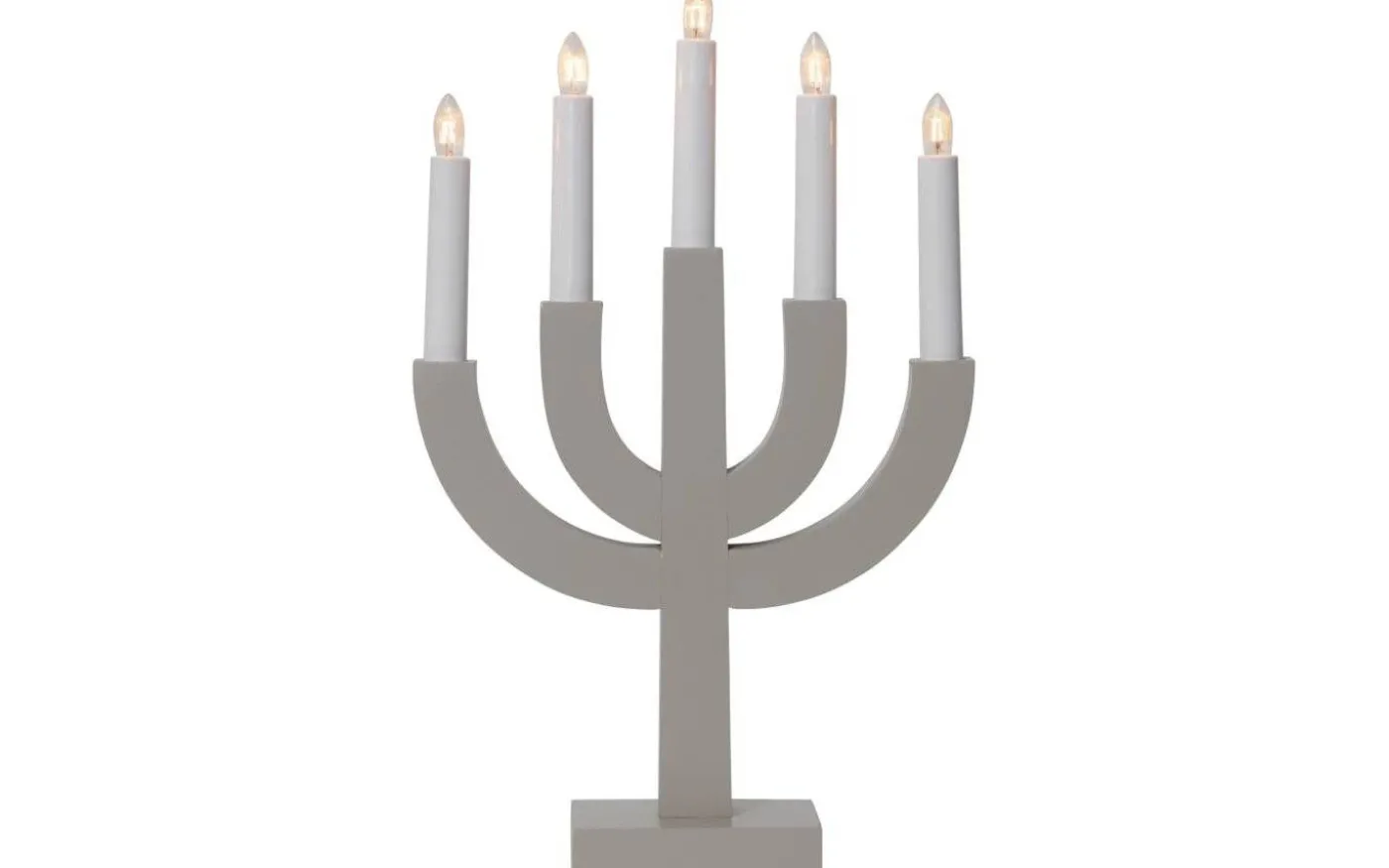 Selma Adventsljusstake Grå/Beige 40cm