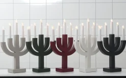 Selma Adventsljusstake Grå/Beige 40cm