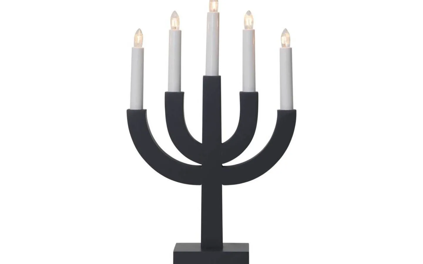 Visa Alla Adventsljusstakar|Adventsljusstakar 31-60 Cm<Star Trading Selma Adventsljusstake Mörkgrå 40cm