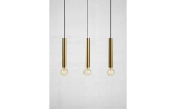 Markslojd Sencillo Taklampa 3L 75cm Mässing* Avlånga Taklampor