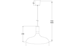 Aneta Sense Taklampa 34cm Vit* Kök & Matplats