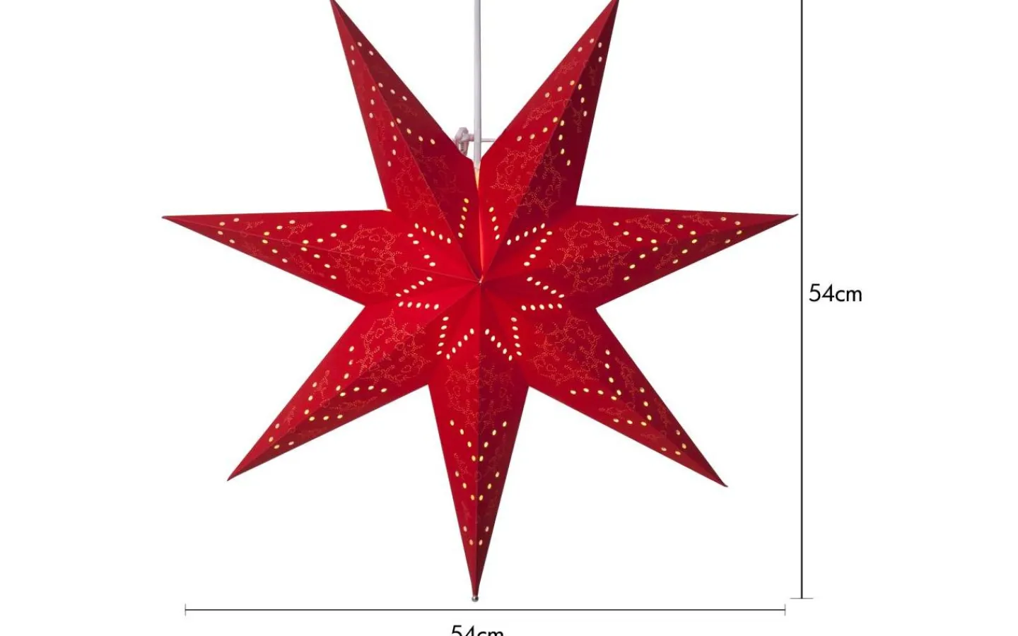Star Trading Sensy Pappstjärna 54cm Röd* Julstjärnor Med Sladd