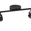 Avlånga Takspotlights|Takspot Med 2 Lampor<Eglo Seras Takspotlight 37cm GU10 LED 3000K 2x3W Svart