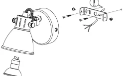 Seras Vägglampa LED 3000K 3W Svart