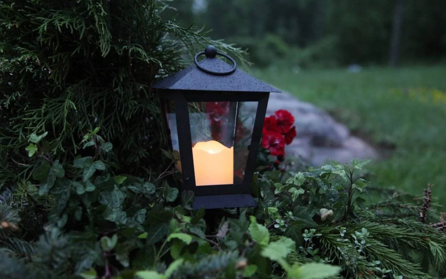 Gravljus|Gravljus<Star Trading Serene Batteridriven Ljuslykta 40cm Timer 80h Svart