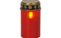 Serene Batteridrivet Gravljus 12cm Timer 300h Röd