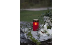 Serene Batteridrivet Gravljus 12cm Timer 300h Röd