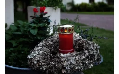 Star Trading Serene Batteridrivet Gravljus 14cm 1200h Röd/Guld* Gravljus|Gravljus