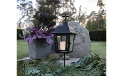 Star Trading Serene Gravlykta 46cm Svart* Ljuslyktor|Gravljus